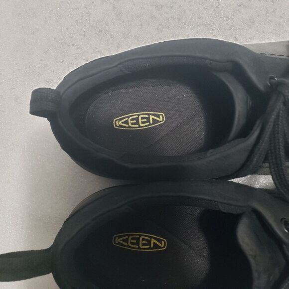 Womens Keen Presidio II Black Leather Athletic Casual Comfort Sneakers Size 10 - Picture 7 of 10